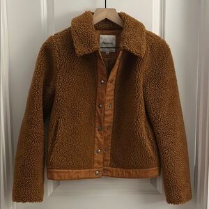 Madewell Brown Sherpa Jacket